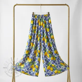Puuvillakangas VISCOSE Lemons digital print