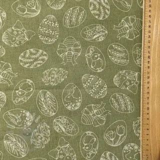 Sisustuskangas Linenlook premium Easter Egg Tale
