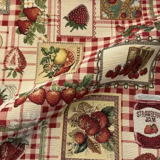 Sisustuskangas GOBELIN premium Strawberry Jam Check