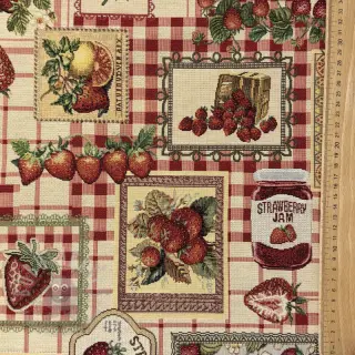 Sisustuskangas GOBELIN premium Strawberry Jam Check
