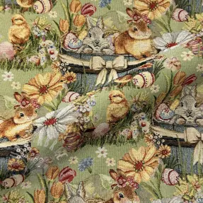 Sisustuskangas GOBELIN premium Playful Easter Scene