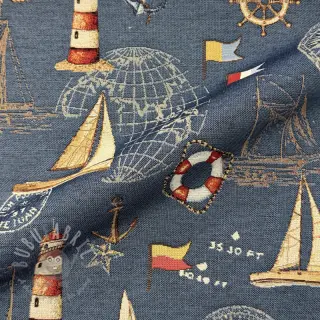 Sisustuskangas GOBELIN premium Coast Lighthouse Sea