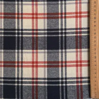 Bavlnená látka YARN DYED BRUSHED Check Mia navy