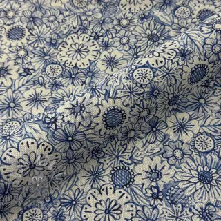 Sisustuskangas Linenlook Bloom Fully Mix digital print