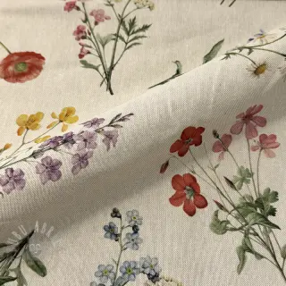 Sisustuskangas Linenlook Delicate Floral Field digital print