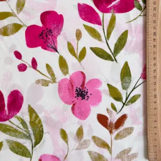 Viskoosi RADIANCE Flowers Conie pink digital print