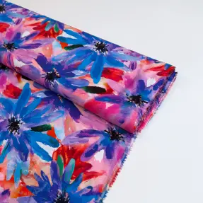 Viskoosi ECOVERO Flowers design D digital print