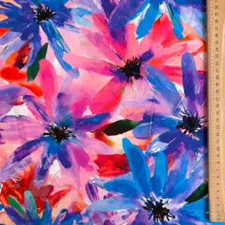 Viskoosi ECOVERO Flowers design D digital print