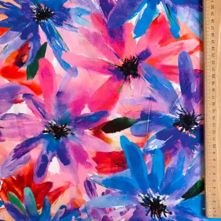 Viskóza ECOVERO Flowers design D digital print
