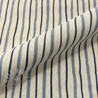 Sisustuskangas Linenlook premium Wavy Art Stripe