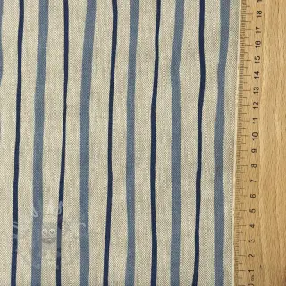 Sisustuskangas Linenlook premium Wavy Art Stripe
