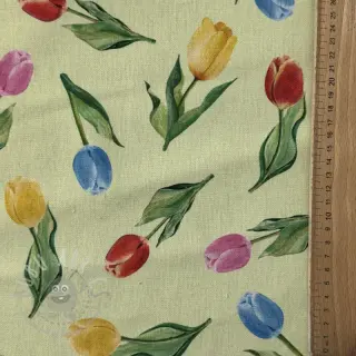 Sisustuskangas Tulip Flower Field digital print