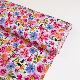 Viskoosi RADIANCE Flowers Polly digital print