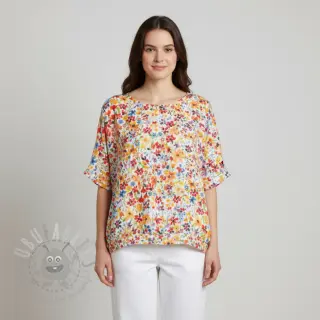 Viskoosi RADIANCE Flowers Jaja digital print