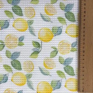 Bavlna s vaflovou väzbou Lemons digital print