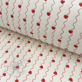 Kaksinkertainen harsokangas/musliini STEPPED Heart