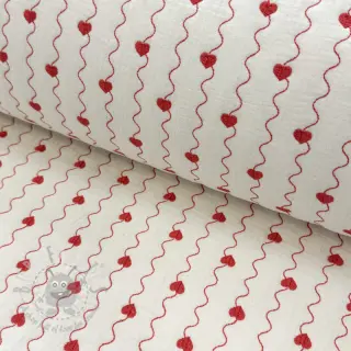 Kaksinkertainen harsokangas/musliini STEPPED Heart