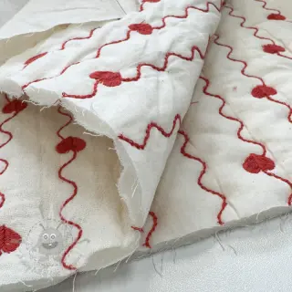 Kaksinkertainen harsokangas/musliini STEPPED Heart