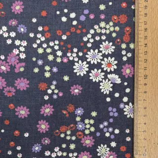 Bavlnená látka JEANS Flowers