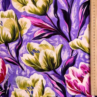 Viskoosi ECOVERO Flowers design Ja digital print