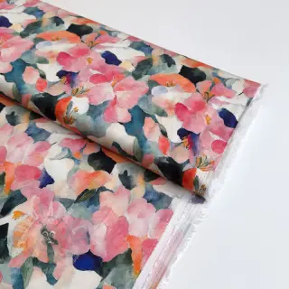 Viskoosi SATIN Flowers Tora digital print