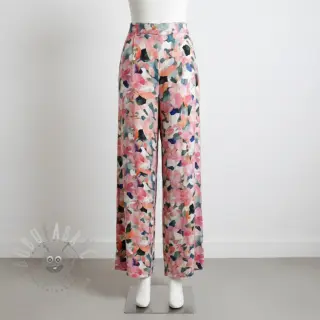 Viskoosi SATIN Flowers Tora digital print