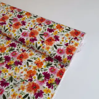 Viskoosi STRETCH Flowers Sonja digital print