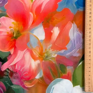 Viskoosi RADIANCE Flower design B digital print
