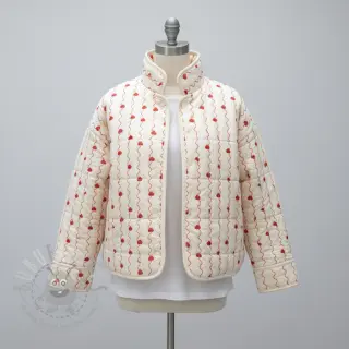 Kaksinkertainen harsokangas/musliini STEPPED Heart
