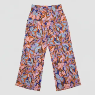 Bavlnená látka VISCOSE Flowers dark petrol