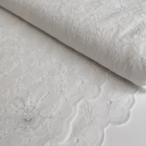 Puuvillakangas EMBROIDERY 2 side Camelia