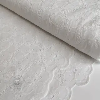 Puuvillakangas EMBROIDERY 2 side Camelia