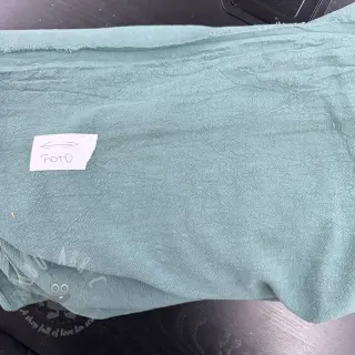 Esipesty pellava STONEWASHED PREMIUM dark mint 2. laatuluokka