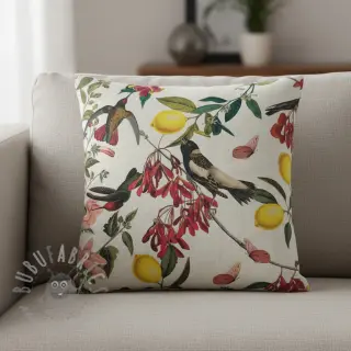 Sisustuskangas Linenlook Lemon Tropic Artisan digital print