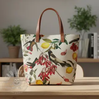 Sisustuskangas Linenlook Lemon Tropic Artisan digital print