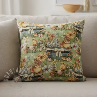 Sisustuskangas GOBELIN premium Playful Easter Scene