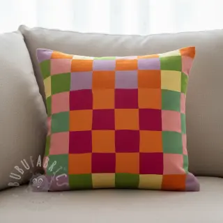 Sisustuskangas Joyful Block Patch digital print