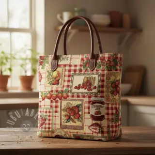 Sisustuskangas GOBELIN premium Strawberry Jam Check
