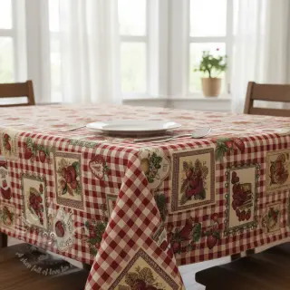 Sisustuskangas GOBELIN premium Strawberry Jam Check