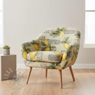 Sisustuskangas GOBELIN premium Citrus Lemon Azulejos