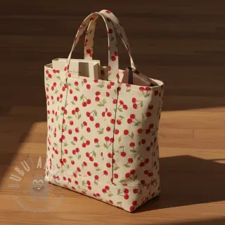 Sisustuskangas Linenlook premium Cherry Happy Joy