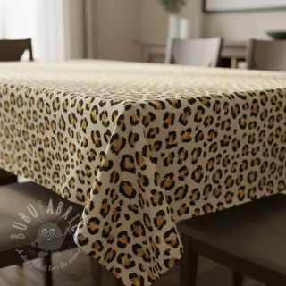 Sisustuskangas Linenlook premium Leopard Animal Print