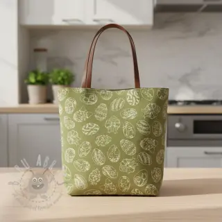 Sisustuskangas Linenlook premium Easter Egg Tale