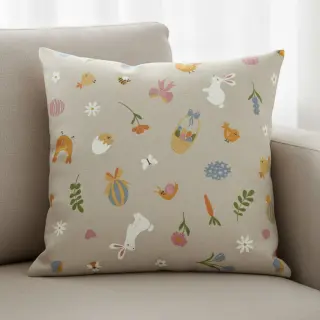 Dekoračná látka Linenlook premium Easter Doodle Icon