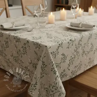 Sisustuskangas Linenlook premium Flower Bell Garland