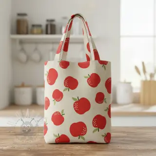 Sisustuskangas Linenlook premium Apple Happy Joy