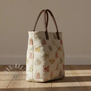 Sisustuskangas Linenlook premium Cute Wild Cat