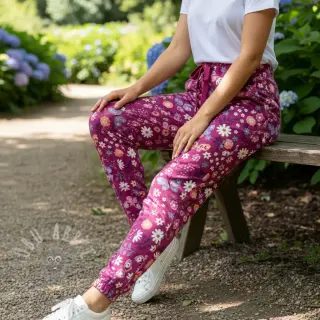 Collegekangas Flowers Azriel fuchsia