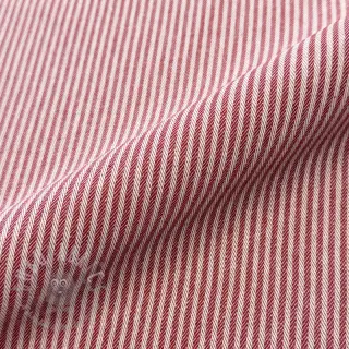 Sisustuskangas DOBBY Colored stripe cherry