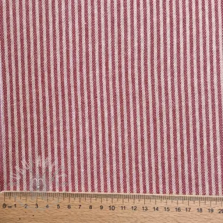 Sisustuskangas DOBBY Colored stripe cherry